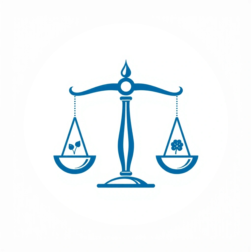 Bilancia in equilibrio, simbolo di equilibrio nutrizionale